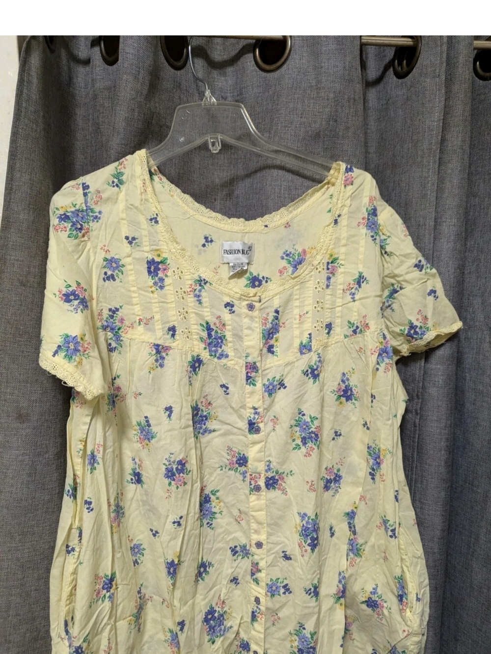 Romantic Yellow Size 18/20 Floral Summer House Dress Prarrie - Picture 4 of 7